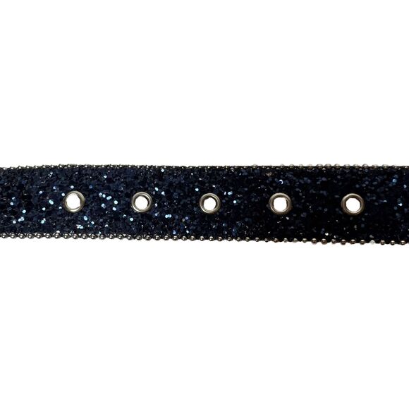 Elite Fresno California  Belt Glitter Blue Rhinestone Buckle Size S main image 10